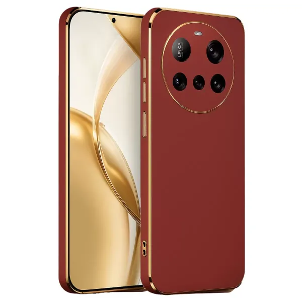 Xiaomi Mi 15 Ultra Kılıf Volet Silikon - Kırmızı