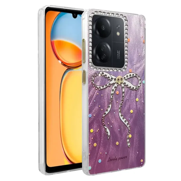 Xiaomi Redmi 13c Kılıf Blade Aynalı Desenli Kapak - Desen 1