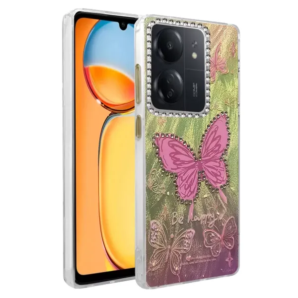 Xiaomi Redmi 13c Kılıf Blade Aynalı Desenli Kapak - Desen 5
