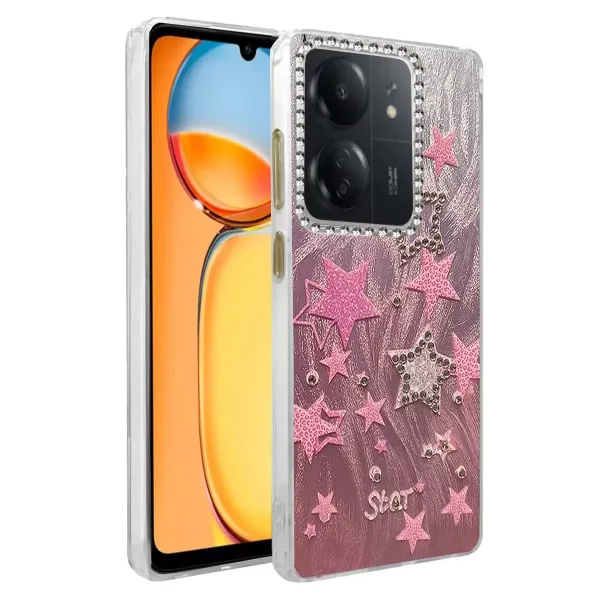 Xiaomi Redmi 13c Kılıf Blade Aynalı Desenli Kapak - Desen 7