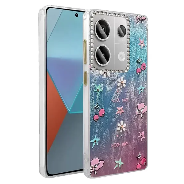Xiaomi Redmi Note 13 Pro 4g Kılıf Blade Aynalı Desenli Kapak - Desen 4