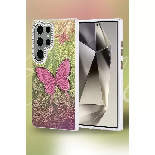 Samsung Galaxy S24 Ultra Kılıf Blade Aynalı Desenli Kapak - Desen 8