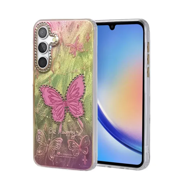 Samsung Galaxy A34 5g Kılıf Blade Aynalı Desenli Kapak - Desen 5