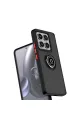Xiaomi Mi 14t Pro Kılıf Montreal Yüzüklü Silikon Kapak - Yeşil