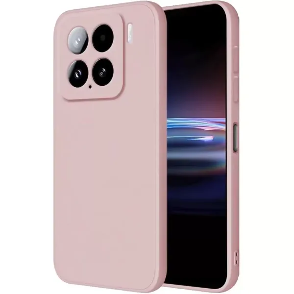 Xiaomi Mi 15 Kılıf Nano İçi Kadife Silikon - Pudra
