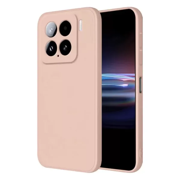 Xiaomi Mi 15 Pro Kılıf Nano İçi Kadife Silikon - Pudra