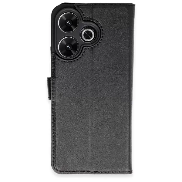 Xiaomi Redmi 13 4g Kılıf Trend S Plus Kapaklı Kılıf - Siyah