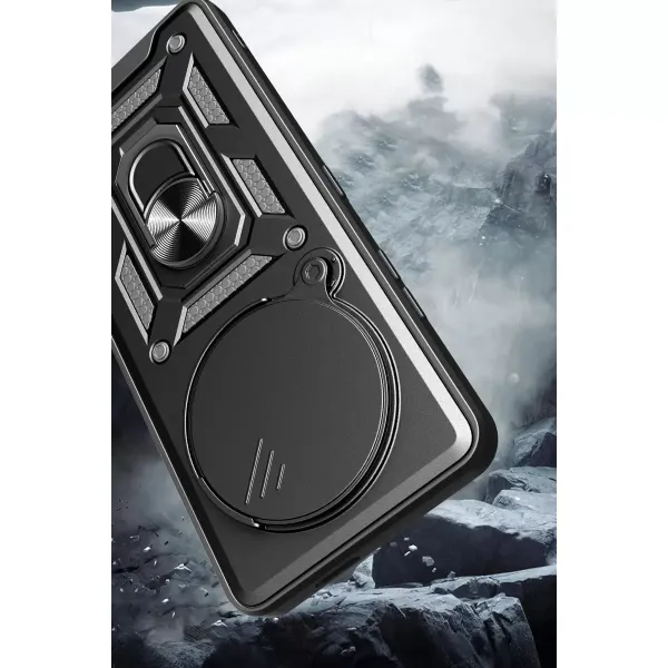Xiaomi Mi 15 Ultra Kılıf Pars Lens Yüzüklü Silikon - Kırmızı
