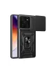 Xiaomi Mi 14t Pro Kılıf Pars Lens Yüzüklü Silikon - Siyah