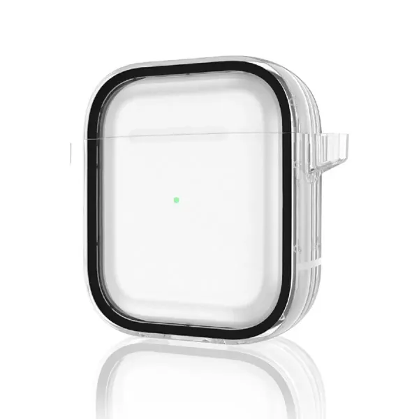 Apple Airpods 4 (4.nesil) Shiny Şeffaf Kılıf - Siyah