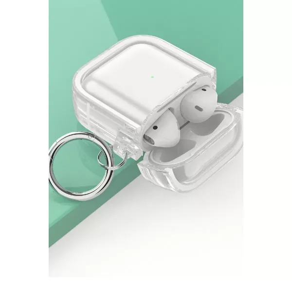Apple Airpods 4 (4.nesil) Shiny Şeffaf Kılıf - Siyah