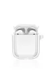 Apple Airpods 4 (4.nesil) Shiny Şeffaf Kılıf - Beyaz