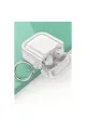 Apple Airpods 4 (4.nesil) Shiny Şeffaf Kılıf - Beyaz
