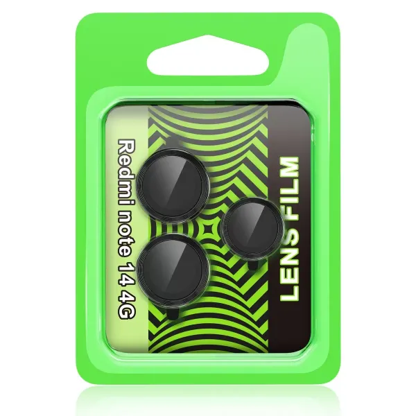 Xiaomi Redmi Note 14 4g Raze Metal Kamera Lens - Siyah