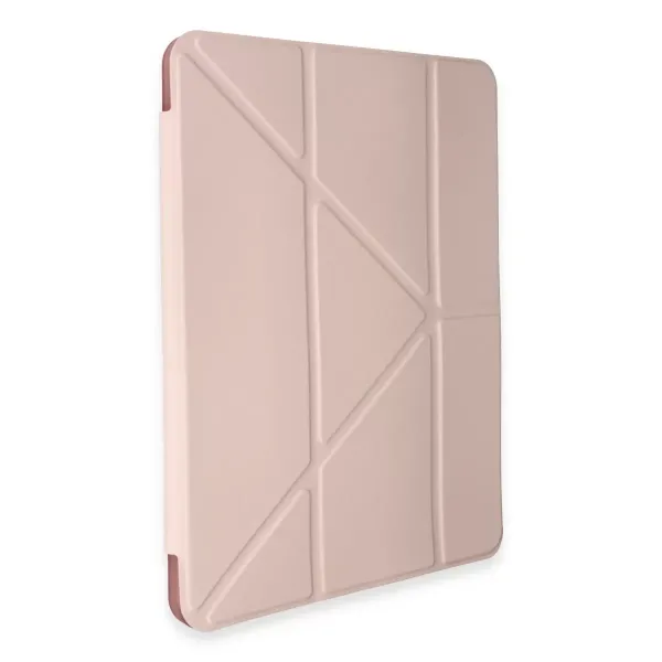 Huawei Honor Pad V9 Kılıf Kalemlikli Mars Tablet Kılıfı - Rose Gold