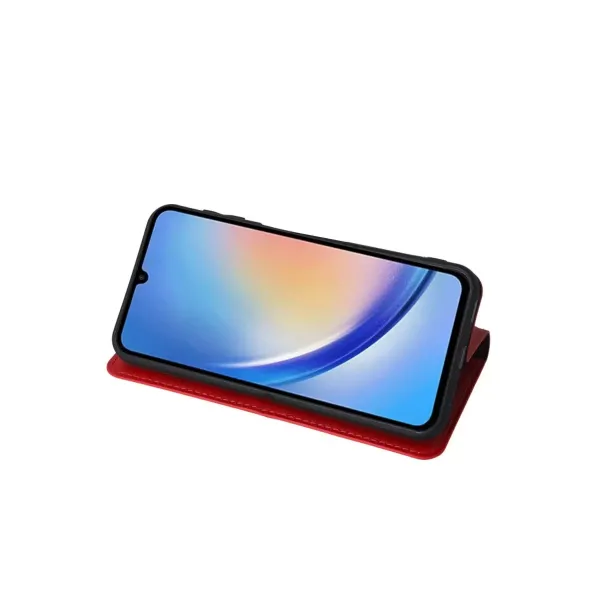 Apple İphone 15 Trend S Plus Kapaklı Kılıf - Taba