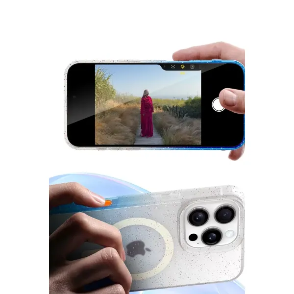Apple İphone 11 Pummel Shiny Magsafe Kapak - Pembe