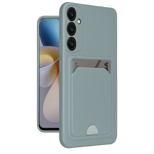 Samsung Galaxy A26 Kılıf Kelvin Kartvizitli Silikon - Açık Yeşil