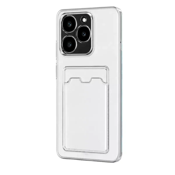 Realme C61 Kılıf Kart Şeffaf Silikon - Şeffaf
