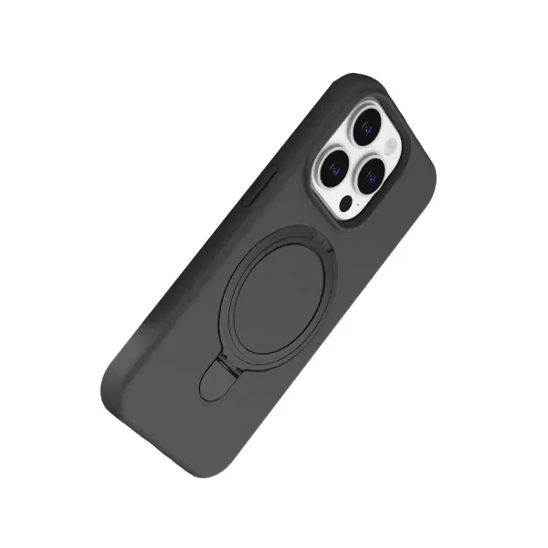 Apple İphone 15 Pro Max Regal Magsafe Standlı Kapak - Titan Gri