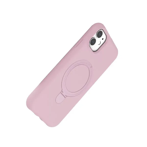 Apple İphone 11 Regal Magsafe Standlı Kapak - Açık Pembe