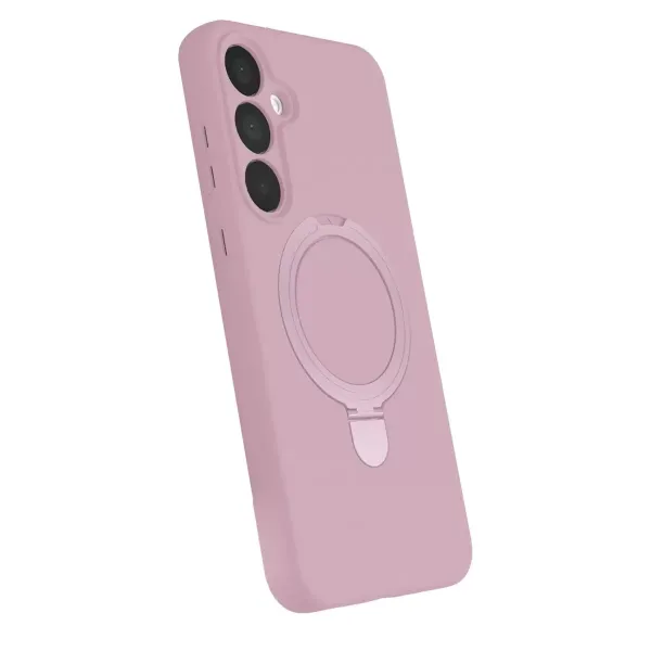 Samsung Galaxy A15 4g Regal Magsafe Standlı Kapak - Açık Pembe