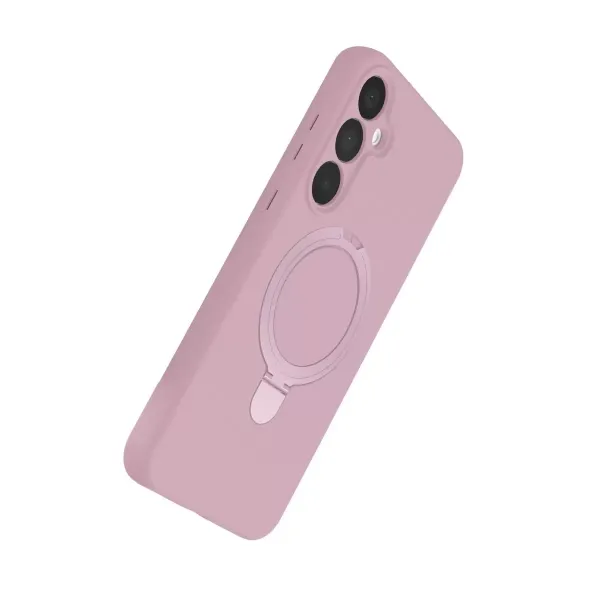 Samsung Galaxy A15 4g Regal Magsafe Standlı Kapak - Açık Pembe