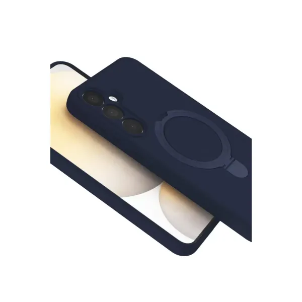 Samsung Galaxy A15 4g Regal Magsafe Standlı Kapak - Lacivert