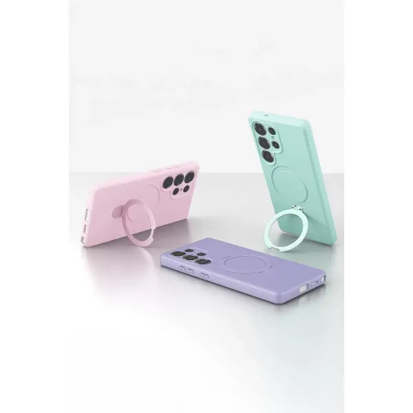 Samsung Galaxy S25 Ultra Regal Magsafe Standlı Kapak - Titan Gri
