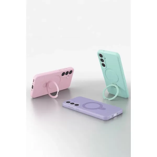 Samsung Galaxy S25 Fe Regal Magsafe Standlı Kapak - Lila