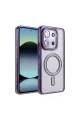 Xiaomi Redmi 15c 4g Joke Simli Magneticsafe Kılıf - Derin Mor