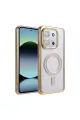 Xiaomi Redmi 15c 4g Joke Simli Magneticsafe Kılıf - Gold