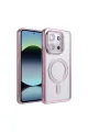 Xiaomi Redmi 15c 4g Joke Simli Magneticsafe Kılıf - Pembe