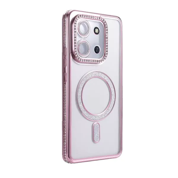 Xiaomi Redmi 15c 4g Joke Simli Magneticsafe Kılıf - Pembe