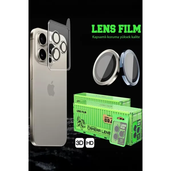 Xiaomi Mi 15t Raze Metal Kamera Lens - Siyah