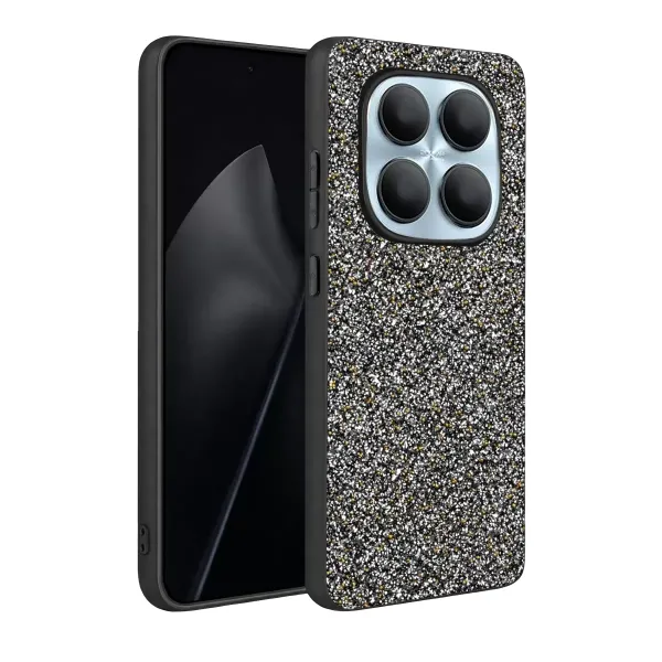 Onegif Xiaomi Redmi Note 15 Pro 5g Bright Simli Kapak - Gold