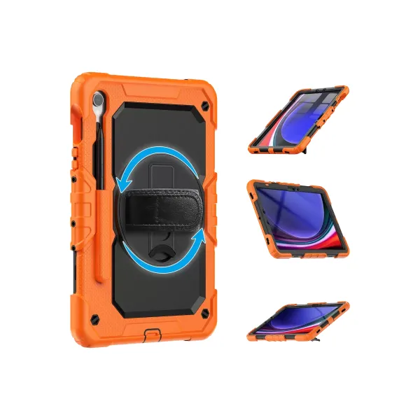 Samsung Galaxy X510 Tab S9 Fe 11 Kılıf Amazing Tablet Kapak - Turuncu