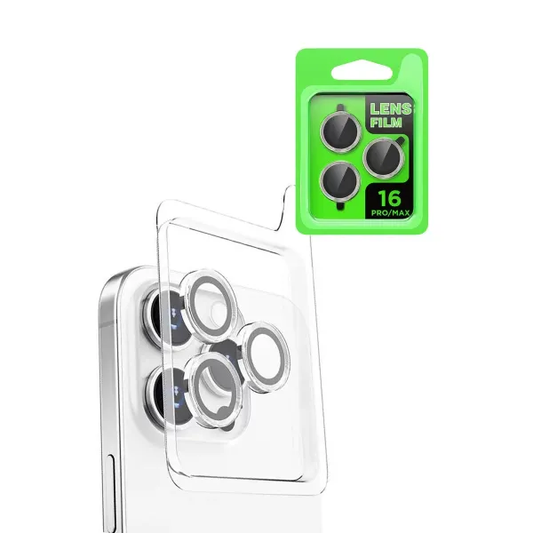Apple İphone 16 Pro Raze Metal Kamera Lens - Beyaz