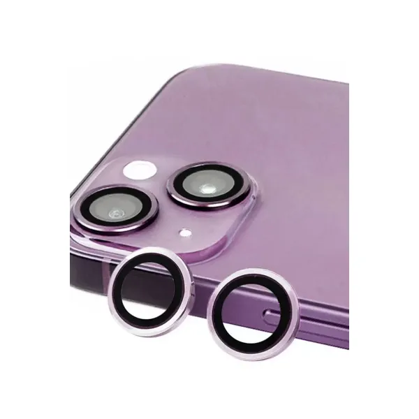 Apple İphone 14 Raze Metal Kamera Lens - Mor