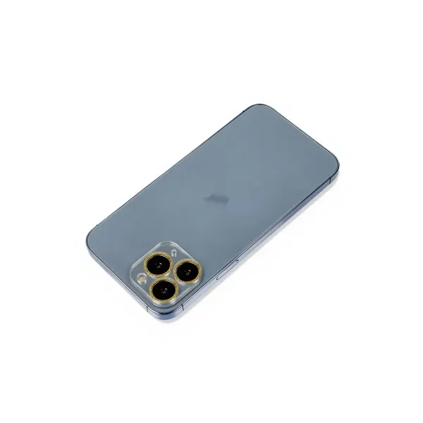 Apple İphone 11 Pro Shine Kamera Lens Koruma Cam - Gold