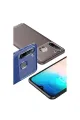Samsung Galaxy A21 Kılıf Auto Focus Karbon Kapak - Kahverengi