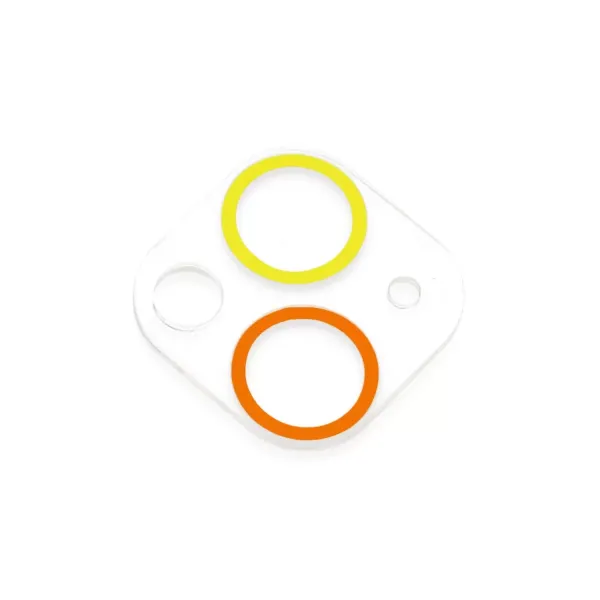 Apple İphone 13 Renkli Kamera Lens Koruma Cam - Sarı-turuncu