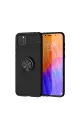 Huawei Y5p Kılıf Range Yüzüklü Silikon - Siyah
