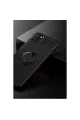 Huawei Y5p Kılıf Range Yüzüklü Silikon - Siyah
