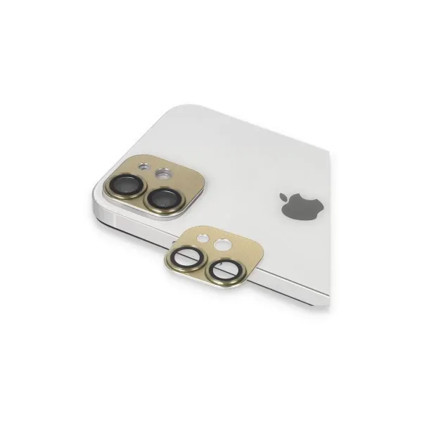 Apple İphone 11 Pers Alüminyum Kamera Lens - Gold