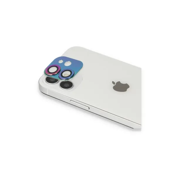 Apple İphone 11 Pers Alüminyum Kamera Lens - Rainbow