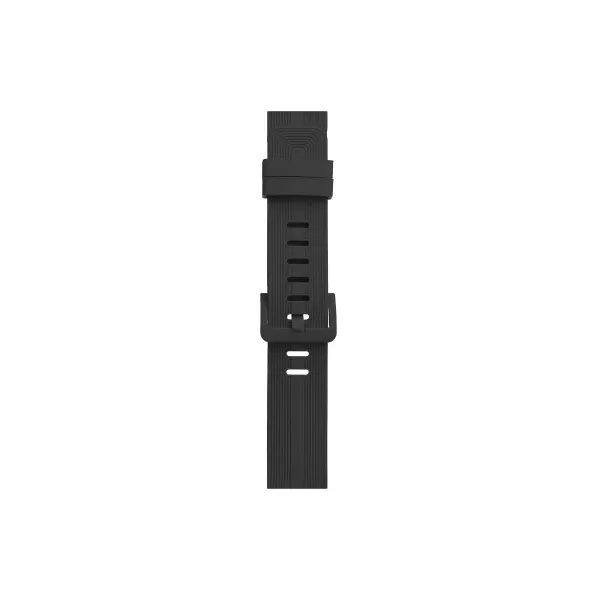 Apple Watch 38mm Kr408 Çizgili Silikon Kordon - Koyu Gri