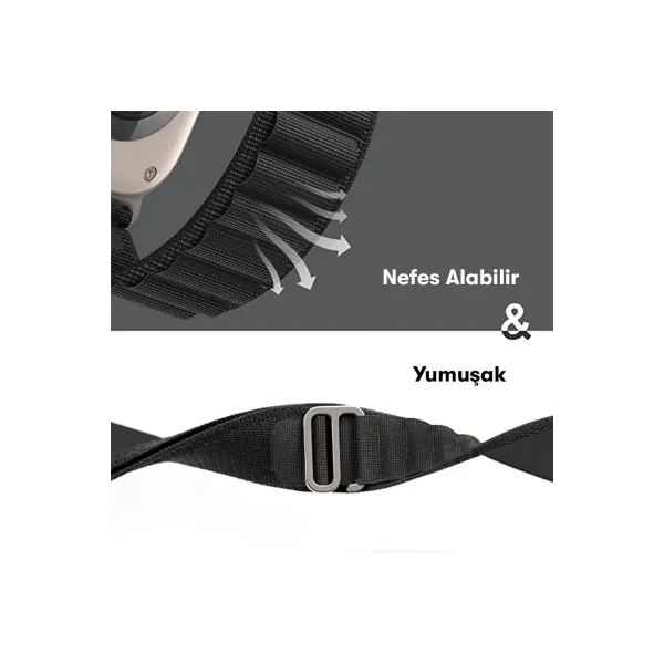Apple Watch 38mm Mountain Kordon - Yeşil