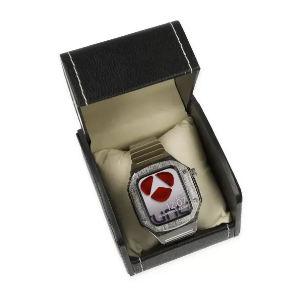 Apple Watch 45mm Kr409 Metal Kordon - Gümüş