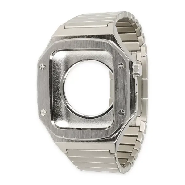 Apple Watch 45mm Kr409 Metal Kordon - Gümüş